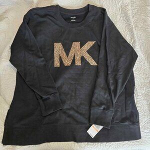 Micahel Kors Logo Split-Hem Sweatshirt, Regular & Petite Size 2x